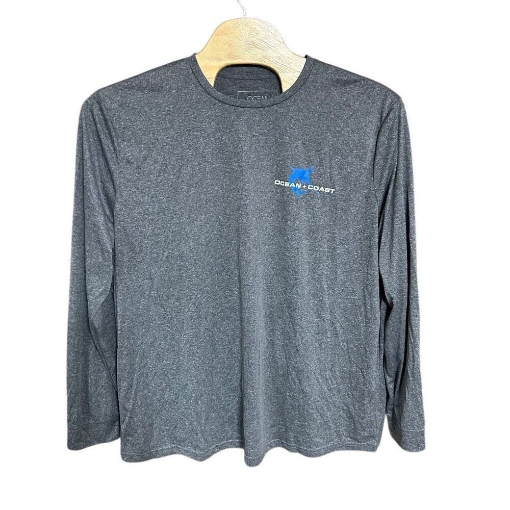 Ocean + Coast 2XLT Long Sleeve Mens Performance T-Shirt Fishing Outdoor